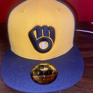 Milwaukee Brewers New Era Fitted 50th Anniversary